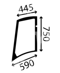 Szyba drzwi górna Yanmar 172A21-69461