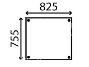 Szyba przednia górna Yanmar B15-3, B18