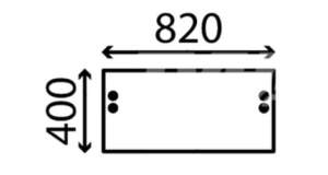 Szyba przednia dolna Yanmar B15-3, B18