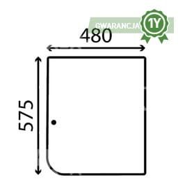 Szyba prawa tylna Bobcat E16