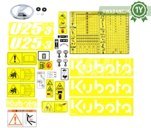 Zestaw naklejek Kubota U25-3