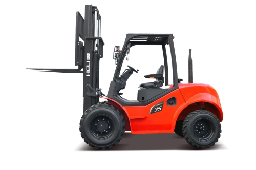 WÓZEK WIDŁOWY TERENOWY 4x4 HELI CPCD35-KU5Y4G3 KABINA